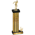 Accented Single Gold Glacier Third Place Swimming Trophy