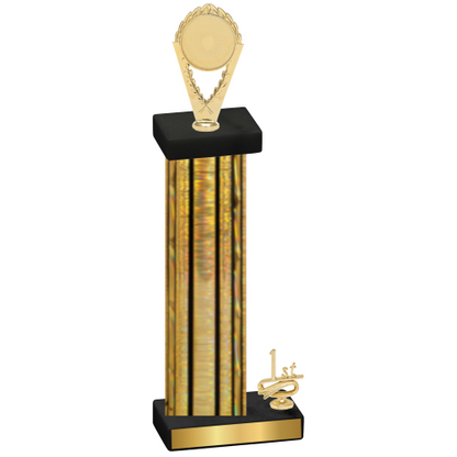 Accented Single Gold Glacier First Place Insert Trophy