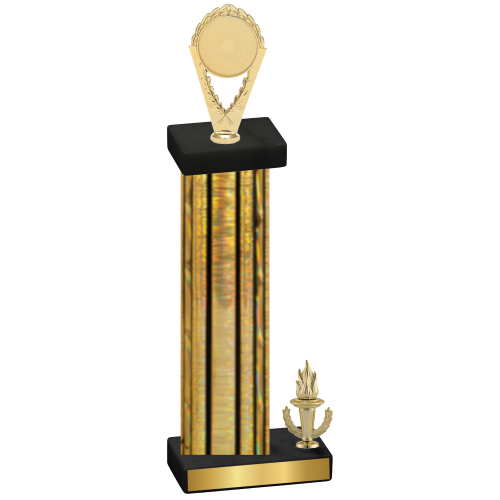 Accented Single Gold Glacier Victory Insert Trophy