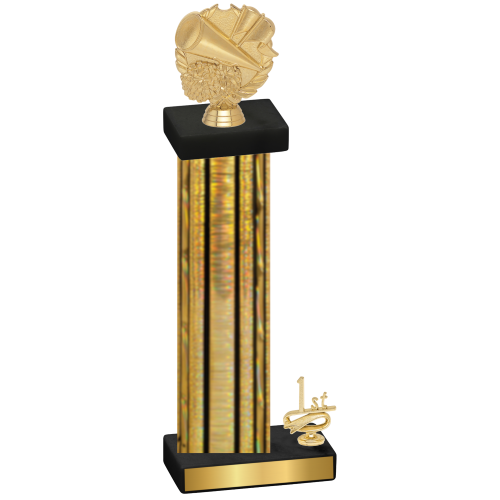 Accented Single Gold Glacier First Place Cheerleading Trophy