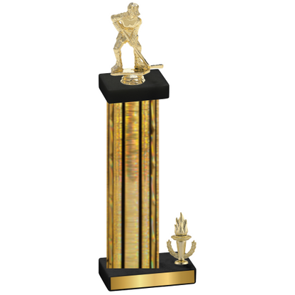 Accented Single Gold Glacier Victory Hockey Trophy