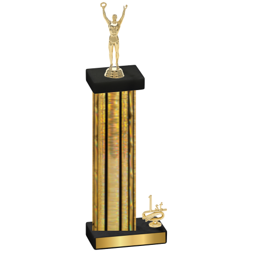 Accented Single Gold Glacier First Place Victory Trophy