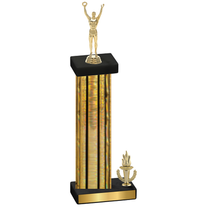 Accented Single Gold Glacier Victory Victory Trophy