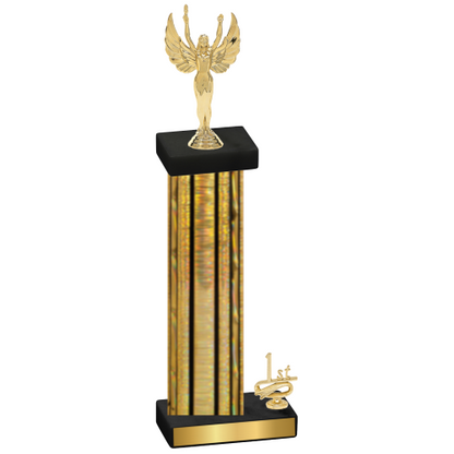 Accented Single Gold Glacier First Place Victory Trophy