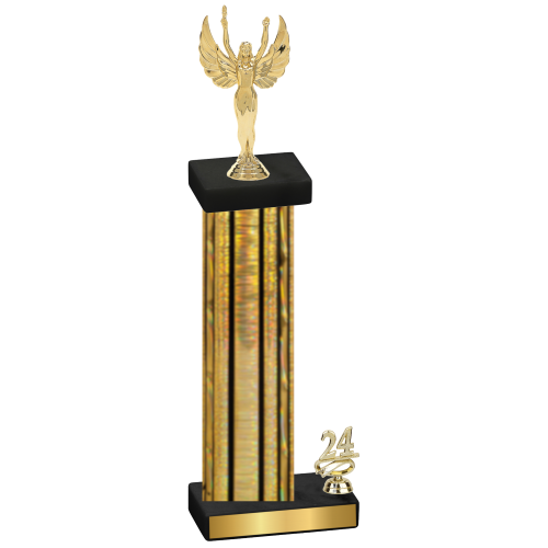 Accented Single Gold Glacier Year Victory Trophy