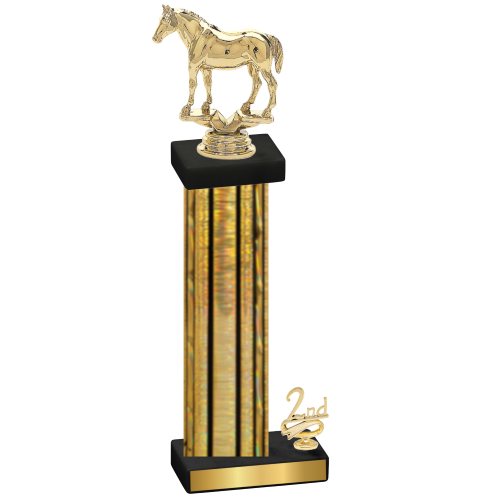 Accented Single Gold Glacier Second Place Horses Trophy