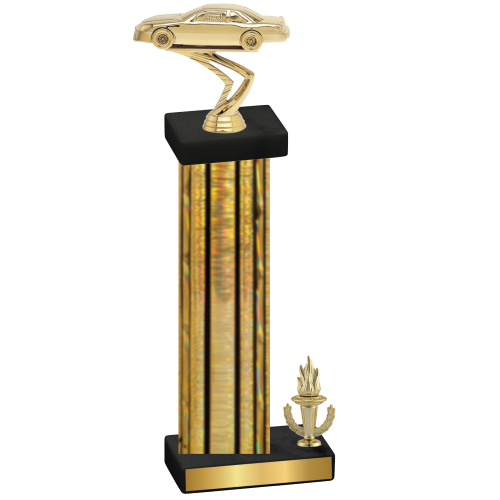 Accented Single Gold Glacier Victory Cars Trophy