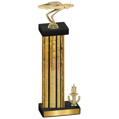 Accented Single Gold Glacier Victory Cars Trophy