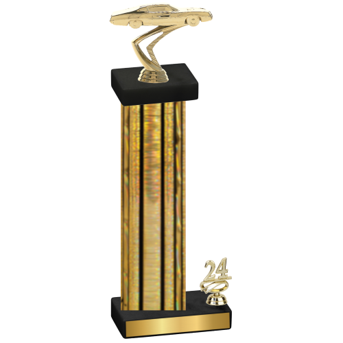 Accented Single Gold Glacier Year Cars Trophy