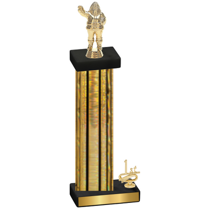 Accented Single Gold Glacier First Place Holiday Trophy