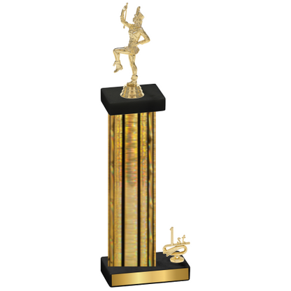 Accented Single Gold Glacier First Place Majorette Trophy