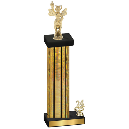 Accented Single Gold Glacier Year Academics Trophy