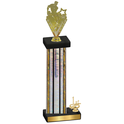 Accented Single Silver Glacier First Place Rugby Trophy