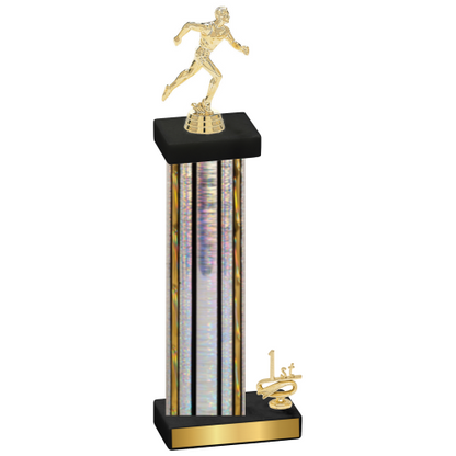 Accented Single Silver Glacier First Place Running Trophy