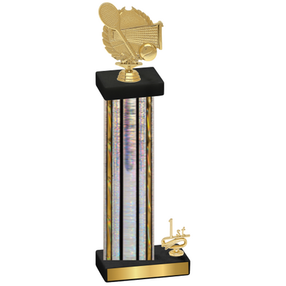 Accented Single Silver Glacier First Place Tennis Trophy