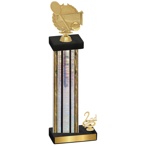 Accented Single Silver Glacier Second Place Tennis Trophy