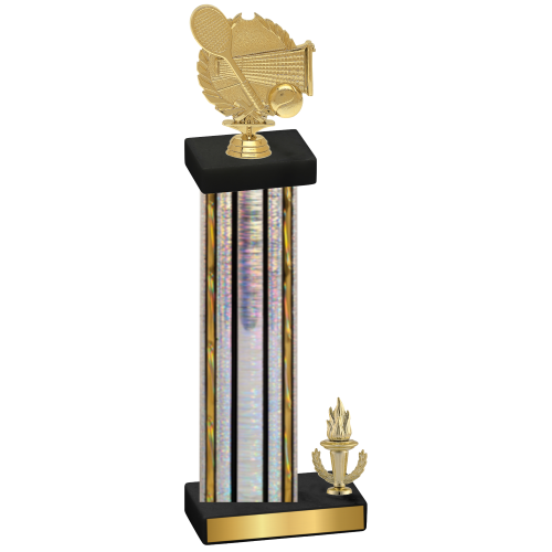 Accented Single Silver Glacier Victory Tennis Trophy