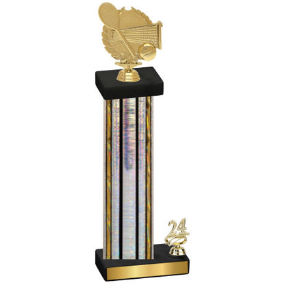 Accented Single Silver Glacier Year Tennis Trophy
