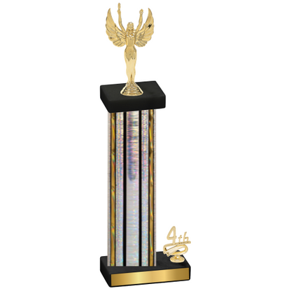 Accented Single Silver Glacier Fourth Place Victory Trophy