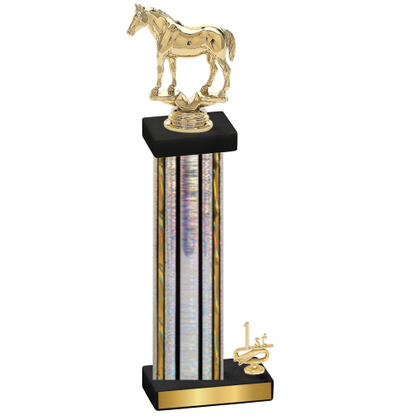 Accented Single Silver Glacier First Place Horses Trophy