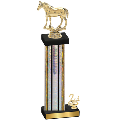 Accented Single Silver Glacier Second Place Horses Trophy
