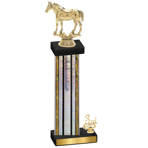 Accented Single Silver Glacier Third Place Horses Trophy