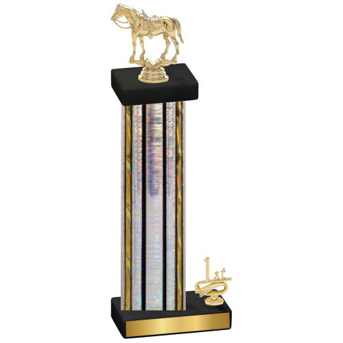 Accented Single Silver Glacier First Place Horses Trophy