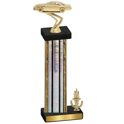 Accented Single Silver Glacier Victory Cars Trophy
