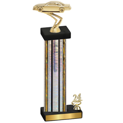 Accented Single Silver Glacier Year Cars Trophy