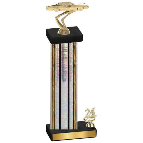 Accented Single Silver Glacier Year Cars Trophy