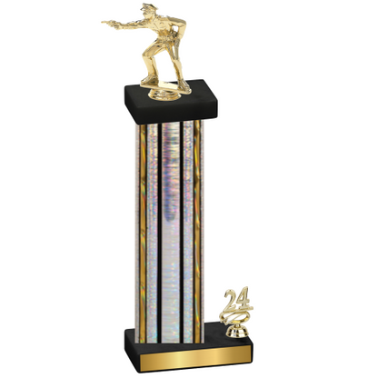Accented Single Silver Glacier Year Shooter Trophy