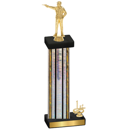 Accented Single Silver Glacier First Place Shooter Trophy