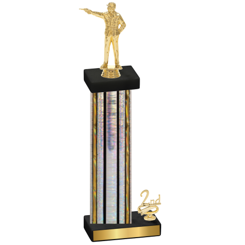 Accented Single Silver Glacier Second Place Shooter Trophy