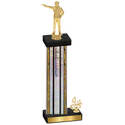Accented Single Silver Glacier Fourth Place Shooter Trophy