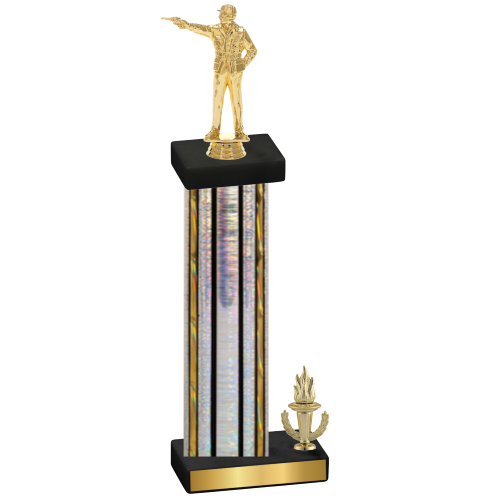Accented Single Silver Glacier Victory Shooter Trophy