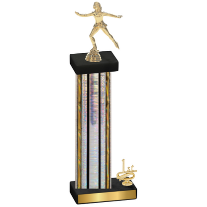 Accented Single Silver Glacier First Place Skater Trophy