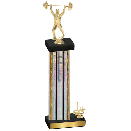 Accented Single Silver Glacier First Place Weights Trophy