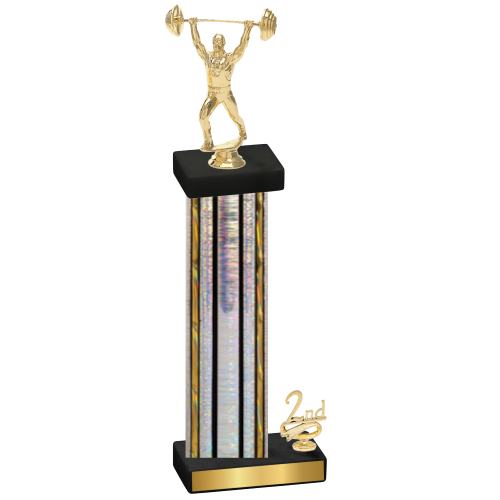 Accented Single Silver Glacier Second Place Weights Trophy