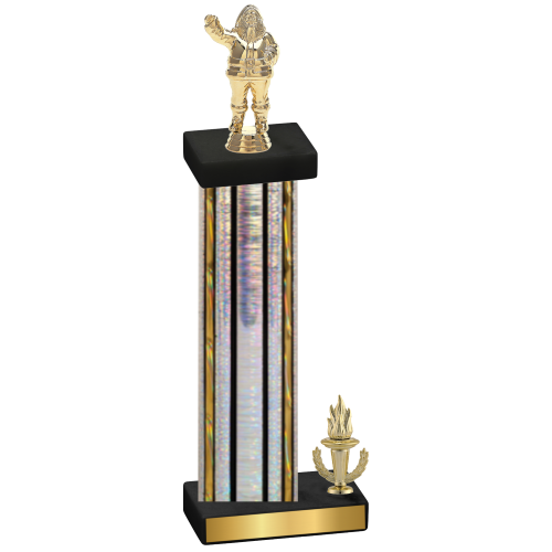 Accented Single Silver Glacier Victory Holiday Trophy