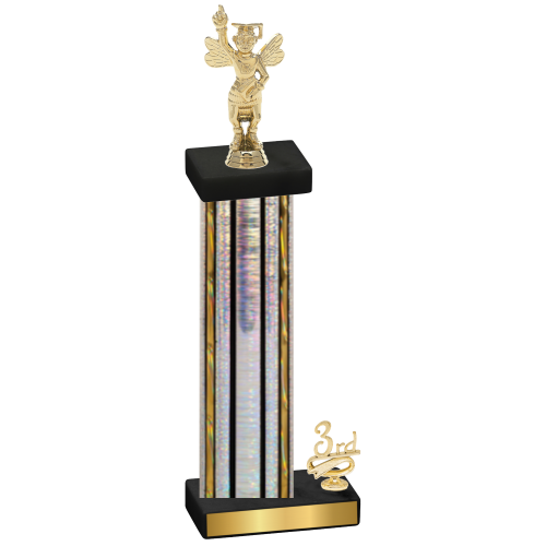 Accented Single Silver Glacier Third Place Academics Trophy