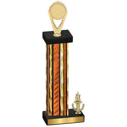 Accented Single Orange Glacier Victory Insert Trophy
