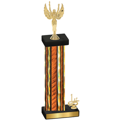 Accented Single Orange Glacier First Place Victory Trophy