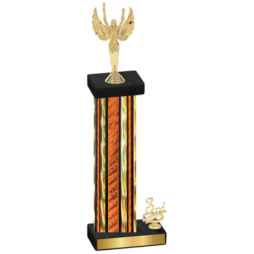 Accented Single Orange Glacier Third Place Victory Trophy