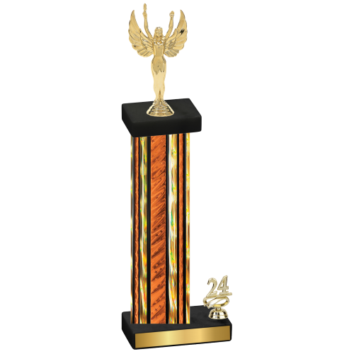 Accented Single Orange Glacier Year Victory Trophy