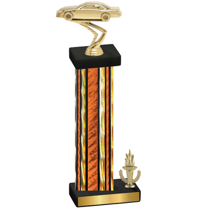 Accented Single Orange Glacier Victory Cars Trophy