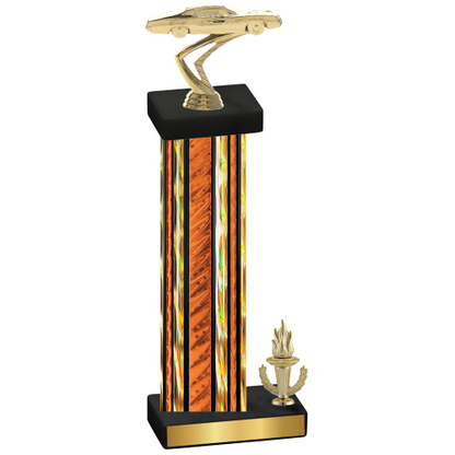 Accented Single Orange Glacier Victory Cars Trophy