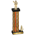 Accented Single Orange Glacier Victory Holiday Trophy