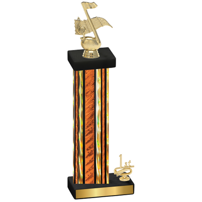 Accented Single Orange Glacier First Place Music Trophy