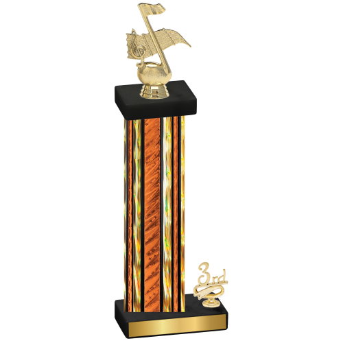 Accented Single Orange Glacier Third Place Music Trophy