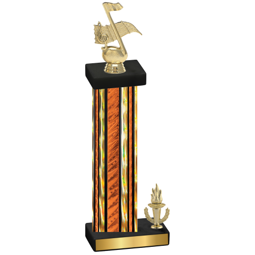 Accented Single Orange Glacier Victory Music Trophy